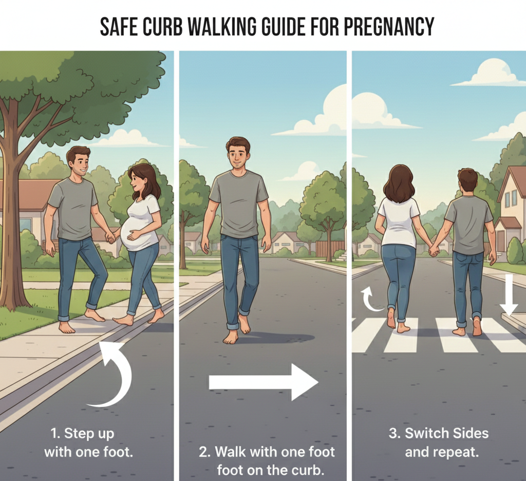 how to curb walk safely